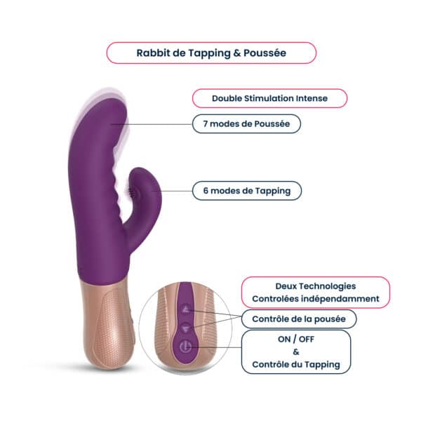 Sassy Bunny - Violet / Rose Gold