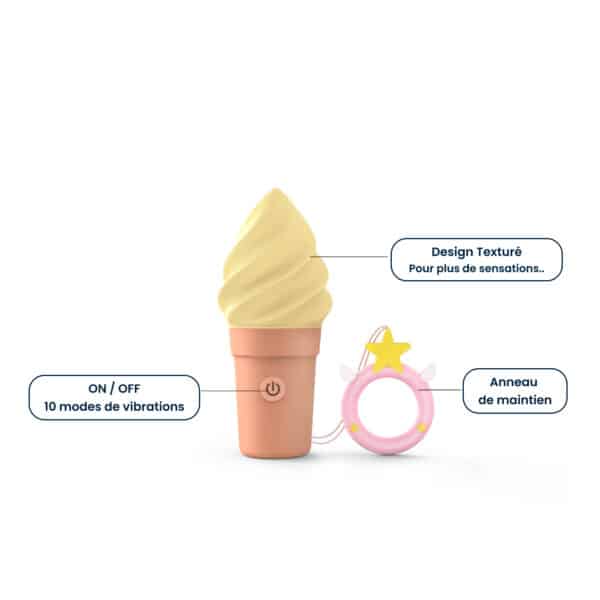 Cand'Ice - Marron & Jaune Pastel
